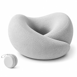 U-Shaped Neck Pillow Neck Support Slow Rebound Adjustable Travel Neck Pillow Washable Memory Foam Sleep Nap Pillows Travel Use