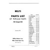 1945 - 1958 Willys Parts List of Popular Parts &