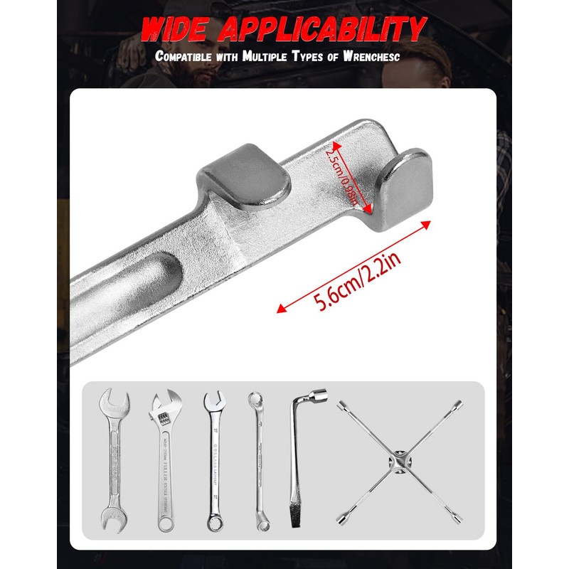 QUICKWOLF Wrench Extender Tool and Wrench Extender Tool Bar, Universal