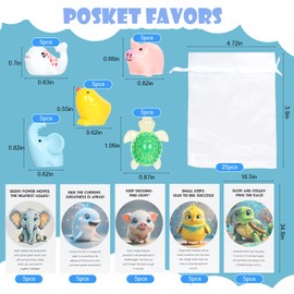 50 Set Employee Appreciation Gift-Bulk Thank You Gifts for Coworkers. Adorable Resin Animals (Chicken, Elephant, Sea Turtles, Beluga Whales, and Little Pig) with Inspirational Note Cards. Office Gifts - Perfect for Students,Staff,Teacher,Friends,Kids