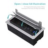 WEBANG Recessed Connectivity Box Outlet for Conference Room Table with