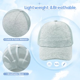 Kids Boy Girl Baseball Cap Baby Sun Hat Adjustable Toddler Trucker Hats with Mesh Cap for Summer Outdoor