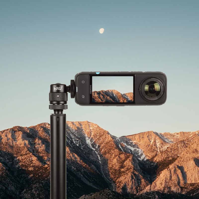 HSU Aluminum Alloy Cold Shoe Adapter for Action Cameras, Angle