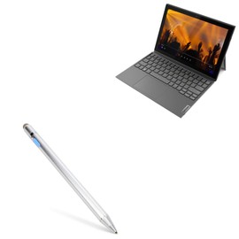 BoxWave Stylus Pen Compatible with Lenovo Yoga IdeaPad Duet 3i (10.3 in - 82AT) - AccuPoint Active Stylus, Electronic Stylus with Ultra Fine Tip - Metallic Silver