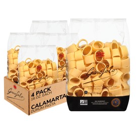 Garofalo - Premium Durum Wheat Semolina Calamarata Pasta, Italian Made, Bronze-Drawn, Al-Dente, One-Ingredient Pasta (4 pack)
