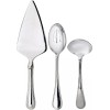 Vera Wang by Wedgwood Grosgrain 3-Piece Serving Set, Stainless Steel