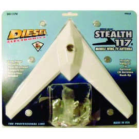BARJA 360117MW - Diesel Stealth Bomber 117 Mobile Wing TV Antenna (Can also be used wi