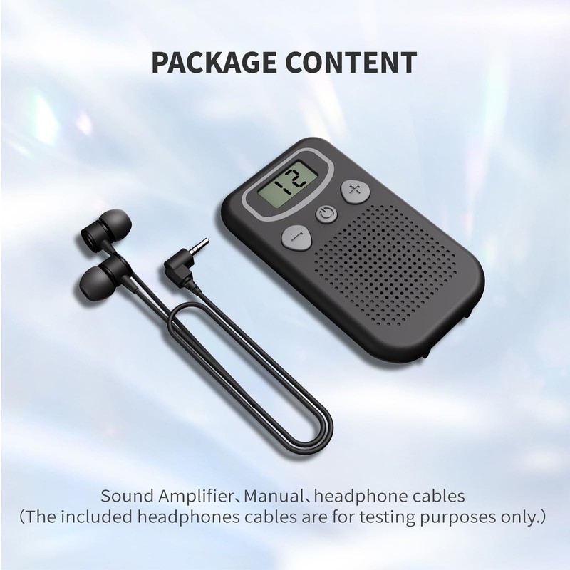 Hearing Aids For Seniors Hand Held Pocket Sound Amplifier with
