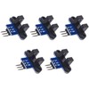 TECNOIOT 5pcs Infrared Slotted Optical Speed Measuring Sensor Detection Optocoupler