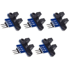 TECNOIOT 5pcs Infrared Slotted Optical Speed Measuring Sensor Detection Optocoupler Module