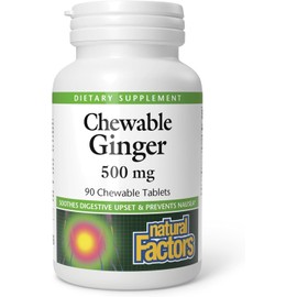Natural Factors Chewable Ginger 500Mg, 90 CT