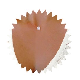 Allereya Vintage Crystal Solitaire Pendant Necklace Silver Tiny Rhinestone CZ Dot Necklace Transparent Chain Necklace Cubic Zirconia Choker Necklace Jewellery for Women and Girls, Metal, Rhinestone,