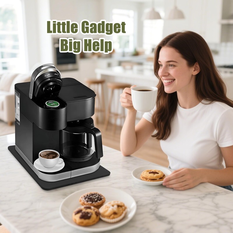 Sliding Tray for Coffee Maker, 360° Rolling Tray Appliance Slider