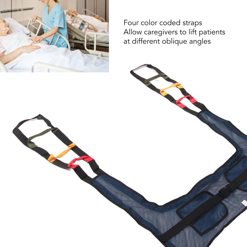 Fyearfly Patient Lift Toilet Strap, Large Mesh Strap, Toilet Strap,