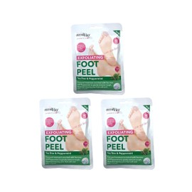 Derma V10 Exfoliating Foot Peel Mask, Pack of 3