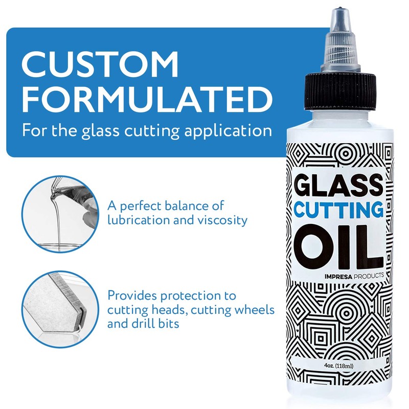 IMPRESA Glass Cutting Oil - Precision Twist Top for Extended
