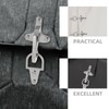 DIYEAH 2 Sets Metal Coat Toggle Buckle Clasp, Zinc Alloy