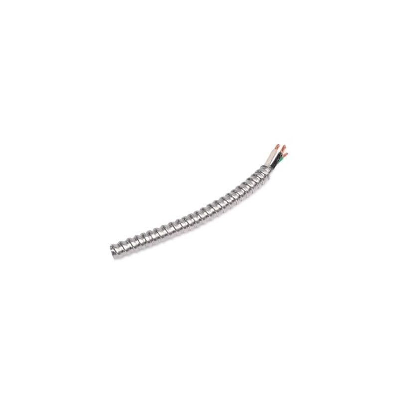 Wirenco 6/2 Metal Clad (MC) Cable with Ground, Aluminum Armored,
