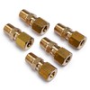LTWFITTING Brass 1/4 OD x 1/8 Male NPT Compression Connector