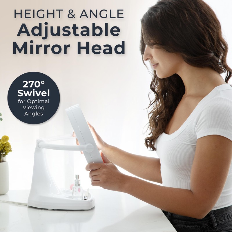 Zadro 11" W Max Bright Fluorescent Lighted Makeup Mirror with