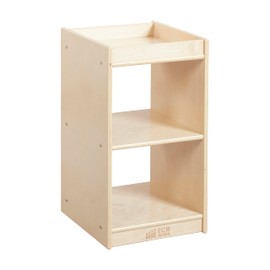 ECR4Kids 2-Cube Vertical Storage Cabinet, Display Shelf, Natural