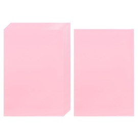 sourcing map 200 Pcs Photocard Sleeves, 61 x 91mm CPP Clear Card Sleeve Card Protector Holder Trading Card Sleeves for Trading Cards Standard Kpop Photocard Kpop Album Photo, Pink