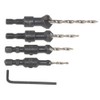 CENPEK 5Pcs Woodworking Countersink Drill Bit Set Hole Cutter Chamfering