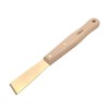 CHILI Tools 1-1/4" Brass Scraper With Long Beech Wooden Handle,