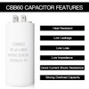90UF CBB60 Motor Run Capacitor, 450VAC 50/60HZ Cylindrical Capacitor for