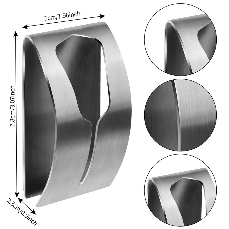 Boao 4 Pieces Self Adhesive Hand Towel Hook Holder Grabber