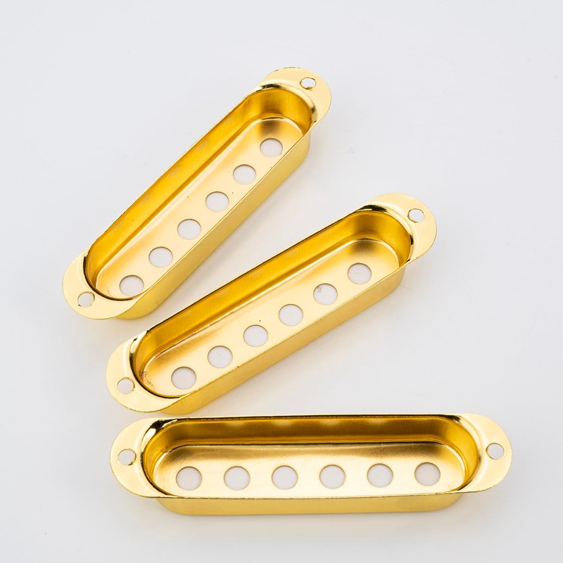 DIAO79NI 3Pcs Single Coil Guitar Pickup Covers (50/50/52mm Pole Spacing),