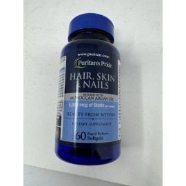 Puritan's Pride 2 x Puritan's Pride Hair Skin & Nails  5000mcg Biotin per 3 softgel serv - 60 ct