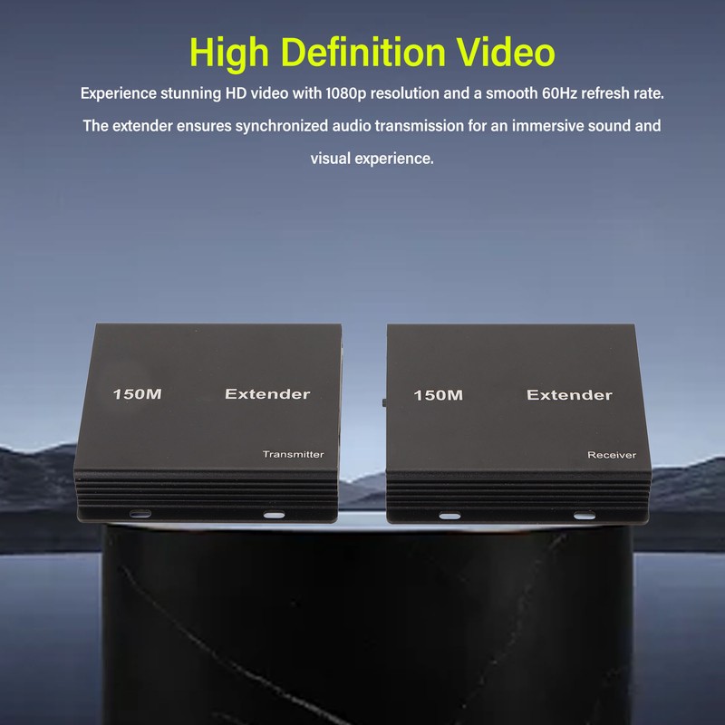 150M HD Multimedia Interface Extender 1080P 60Hz 148.5MHZ 1Gbps Support