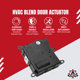 HVAC Blend Door Actuator - Replaces 604-205, 2L3Z19E616BA, F65Z19E616AB - Compatible with Ford and Lincoln - 1997-2003 F150, Expedition, F150 Heritage, F250, Navigator - Heater Air Blend Door Actuator
