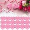 Pack of 18 Heart-Shaped Tea Lights Heart-Shaped Romantic Tea Lights