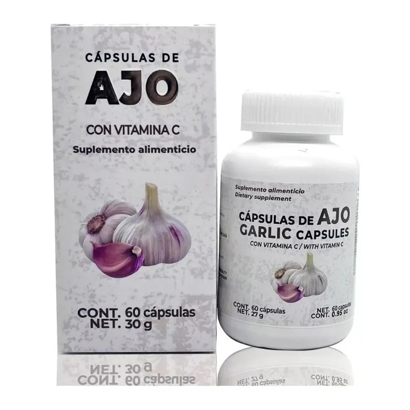 Ajo Con Vitamina C C60 Cápsulas