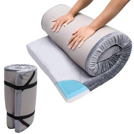 Bzvystux Memory Sponge Camping Mattress is Suitable for Adult Waterproof Sleeping mats, roll up Floor mattresses, Foldable mattresses, and Guest mattresses.（74.80 × 53.93 × 2.99 in