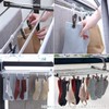 AISEN LK487 Telescopic Laundry Rack, Dedicated Mounting Pinch, 10 Pieces,