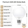 mfxmf G25 LED Globe Light Bulbs, Bathroom Vanity Light Bulbs