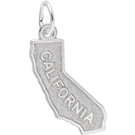 Rembrandt Sterling Silver California Map Charm by Rembrandt