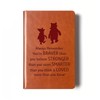 JOHSBYD Pooh Bear Leather Notebook Always Remember You’re Braver Than