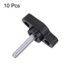 sourcing map 10pcs Tee Wing Knobs Thumb Screws M4 x