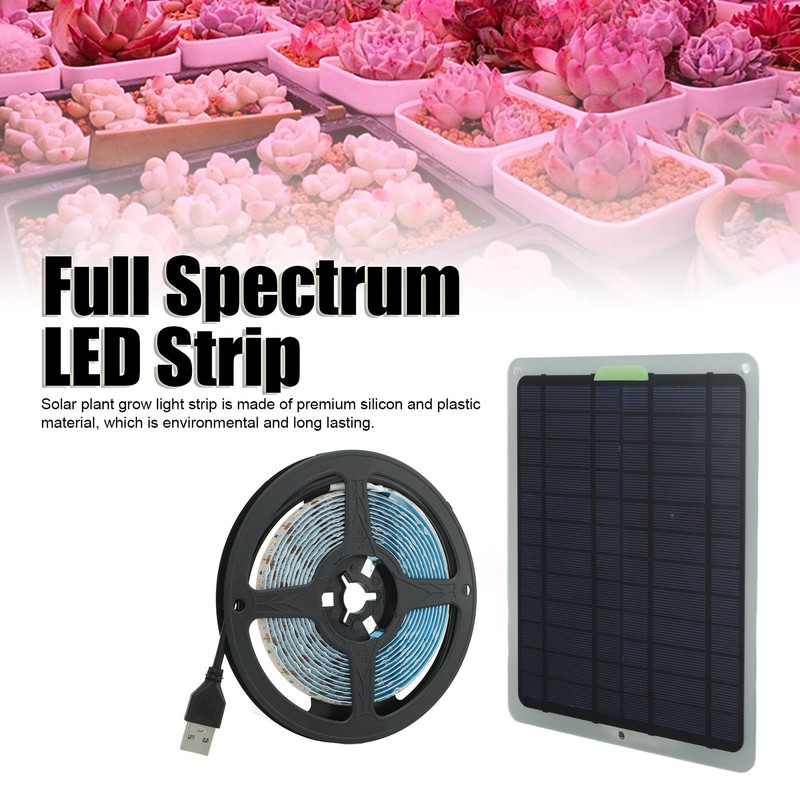 20W Full Spectrum Solar Power Lamp LED 5V IP65 Waterproof