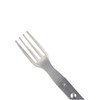 zaoalife 2-in-1 Foldable Fork Spoon Portable Tableware Silver Spoon &
