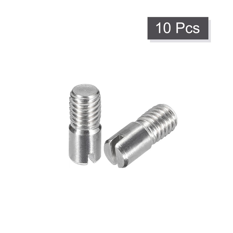 uxcell 10Pcs M5 x 12mm Slotted Cylindrical Pin 304 Stainless
