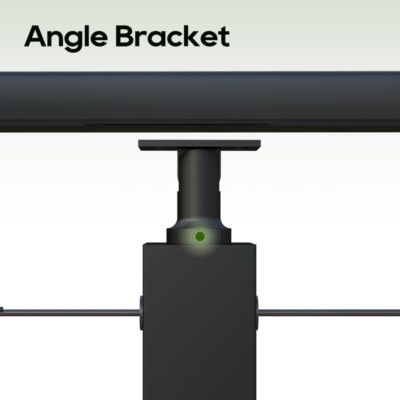Corner Cable Railing Post 36" (35"x2"x2"), T-drilled Three Sides Corner
