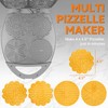 Baker's Friend Multi Pizzelle Maker Electric, Stroopwafel Iron, 4 x