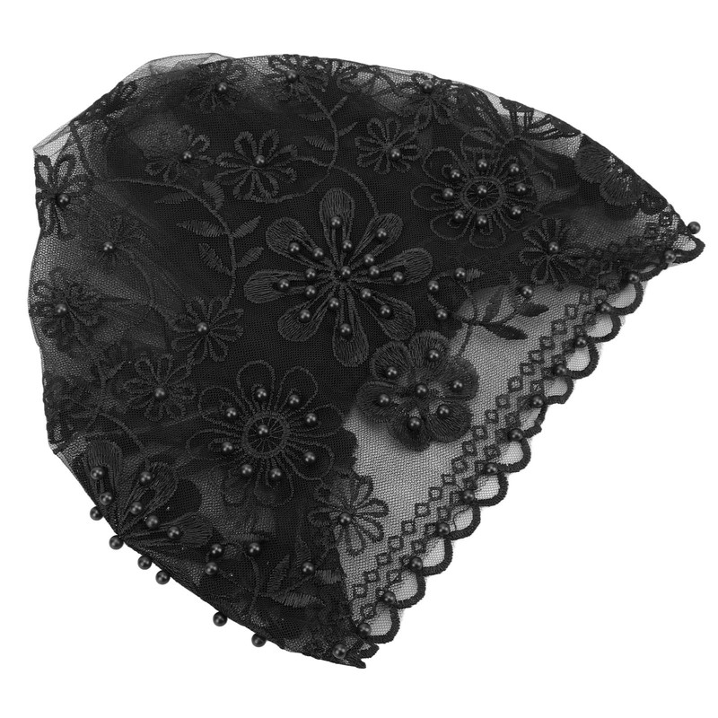 Turban Fashionable Beautiful Unique Retractable Muslim Embroidered Beading Female Hat