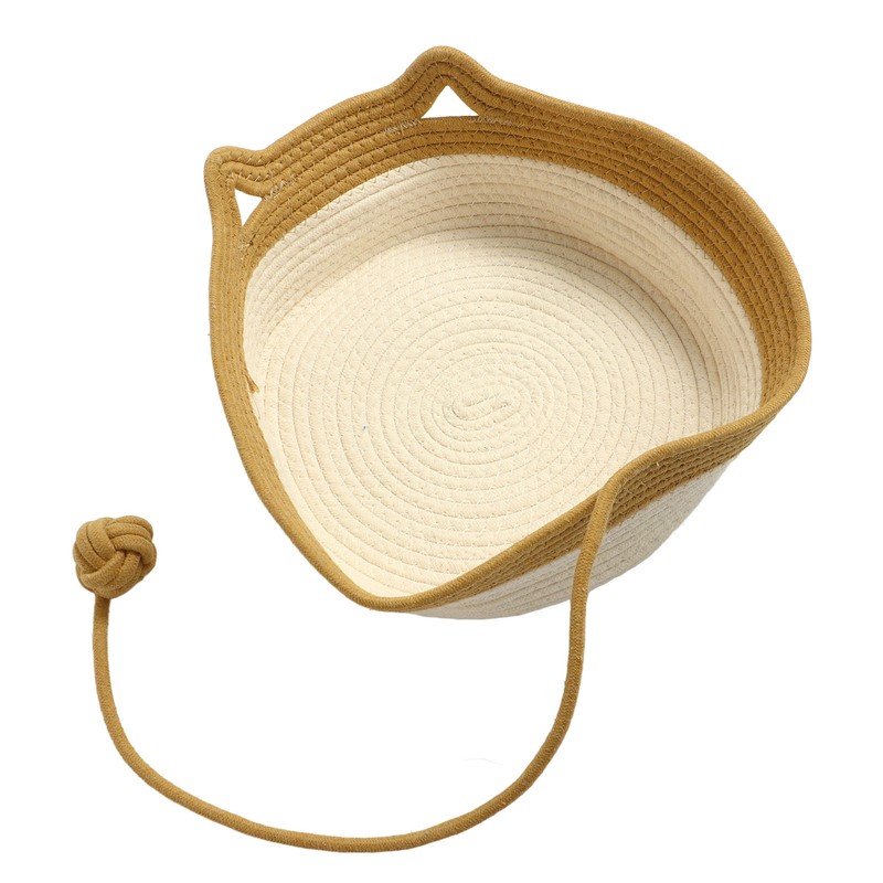 Handwoven Cotton Rope Cat Bed Multifunctional Exquisite Comfortable Cat House
