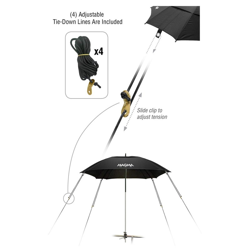 MAGMA Products, B10-404 Cockpit Umbrella, Jet Black
